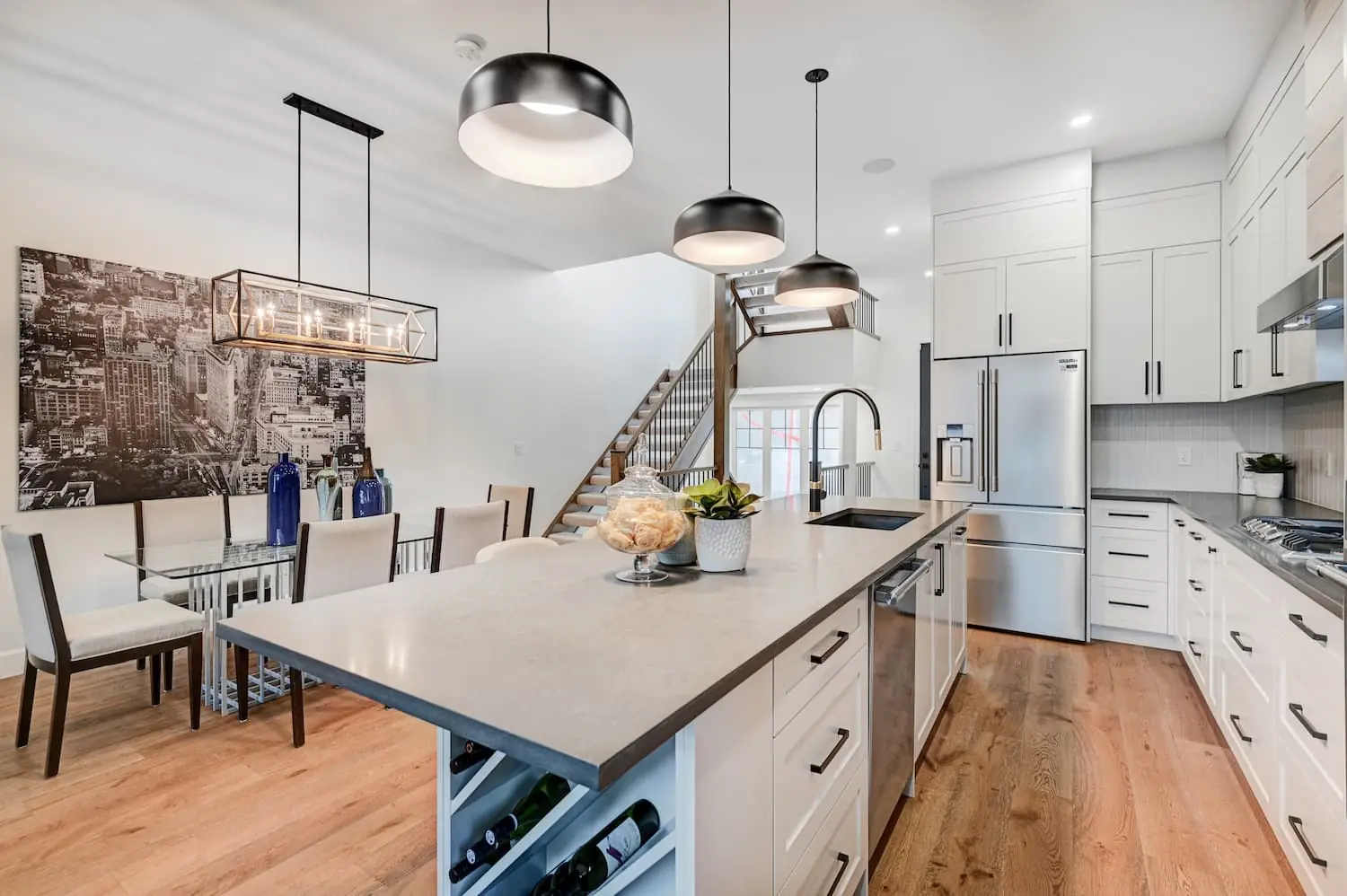 Home renovation interior detail and finishes